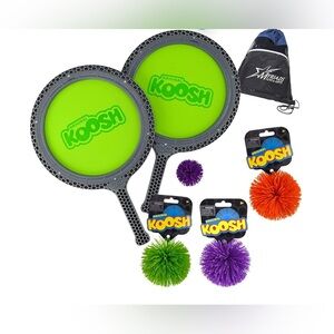 PlayMonster Koosh Starter Set: Double Paddle Playset & 3 Extra Koosh